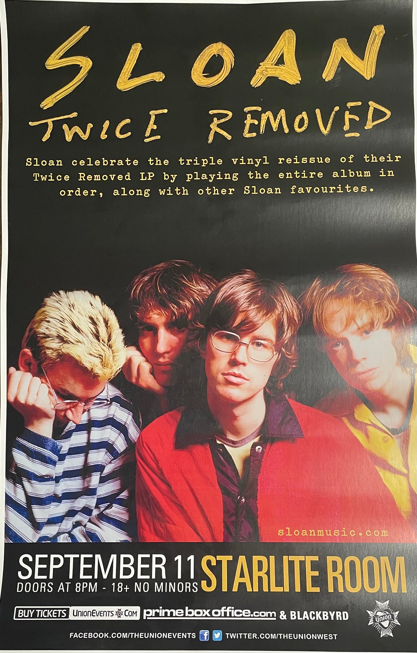 Sloan Tour Poster - Edmonton